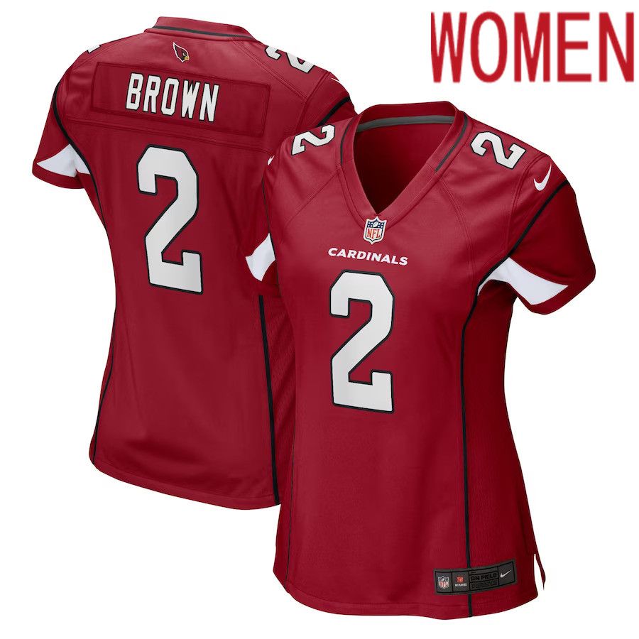 Women Arizona Cardinals 2 Marquise Brown Nike Cardinal Game Player NFL Jersey